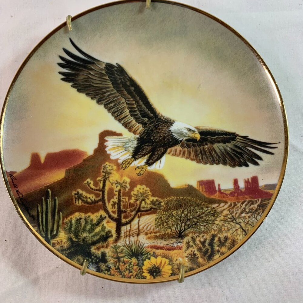 Franklin Mint Desert Majesty Limited Edition plate no. HF 8762